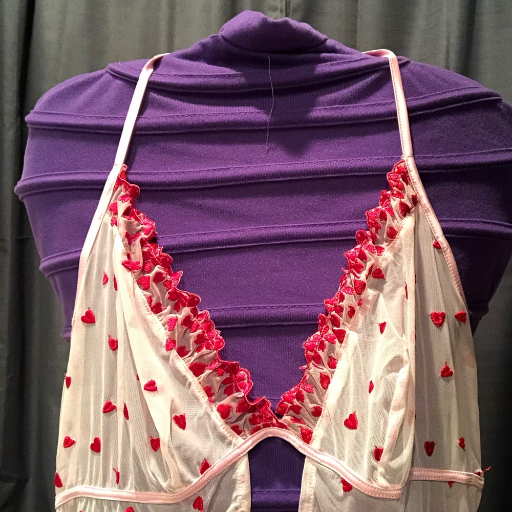 iCollection - Heart Patterned Lingerie - Pink